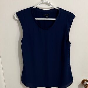 RW&CO. Deep Blue Sleeveless Blouse